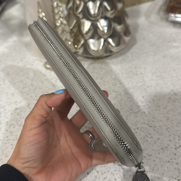 🩶SAINT LAURENT PARIS Zip Around Leather Wallet - Picture 9 of 16